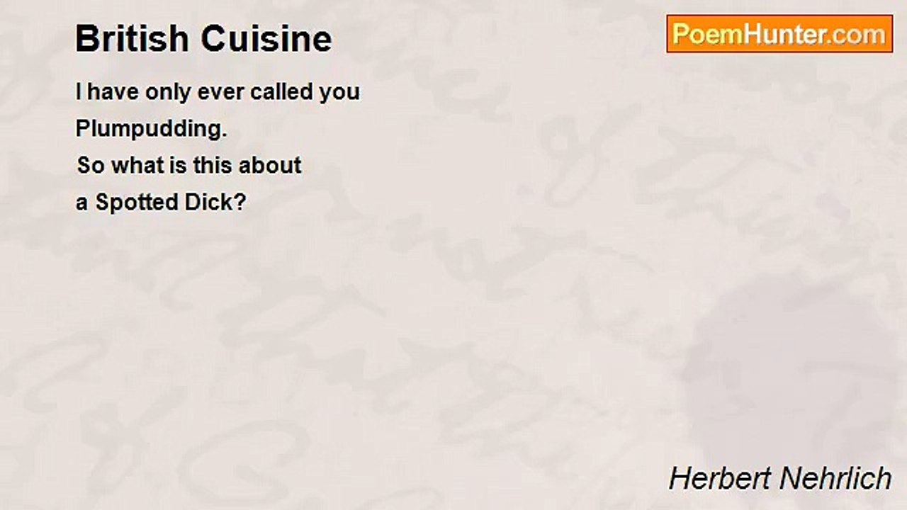 Herbert Nehrlich - British Cuisine