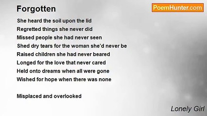 Lonely Girl - Forgotten