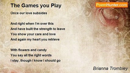 Brianna Trombley - The Games you Play