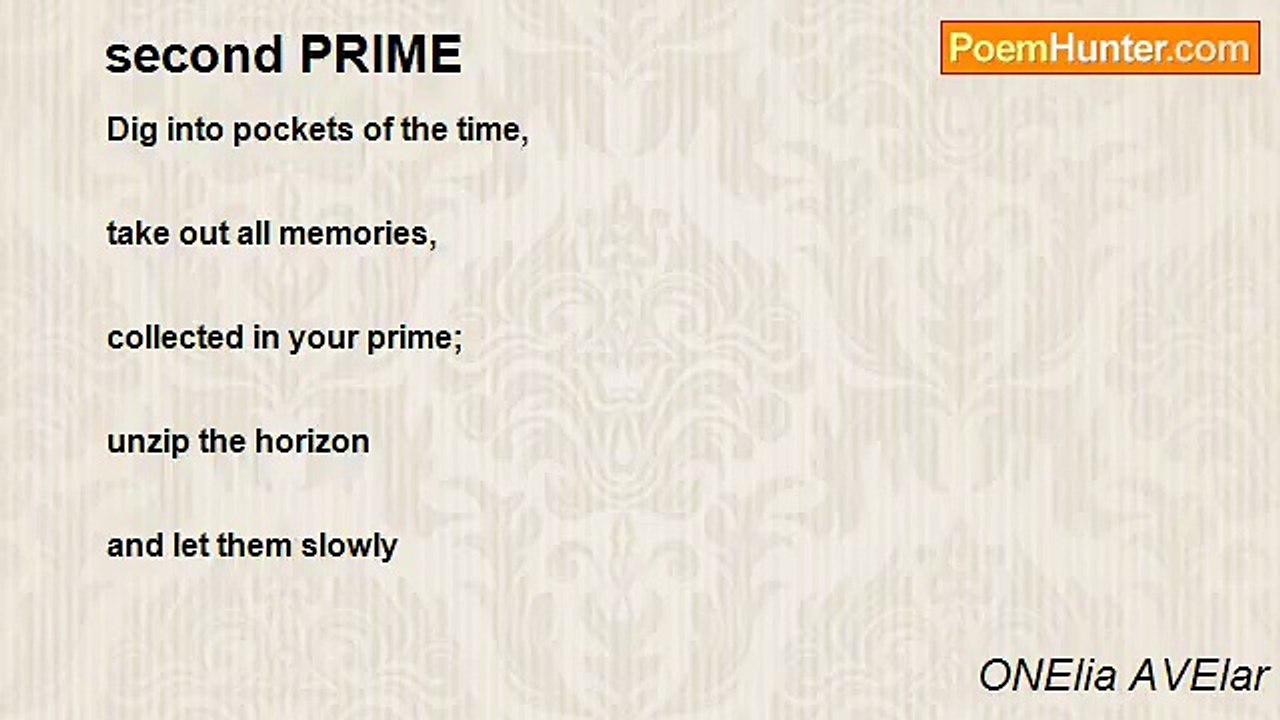 ONElia AVElar - second PRIME