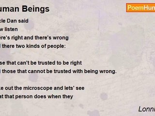 Lonnie Hicks - Human Beings