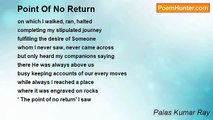 Palas Kumar Ray - Point Of No Return