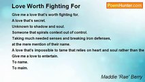 Maddie 'Rae' Berry - Love Worth Fighting For