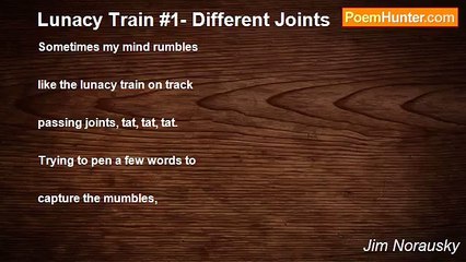 Jim Norausky - Lunacy Train #1- Different Joints