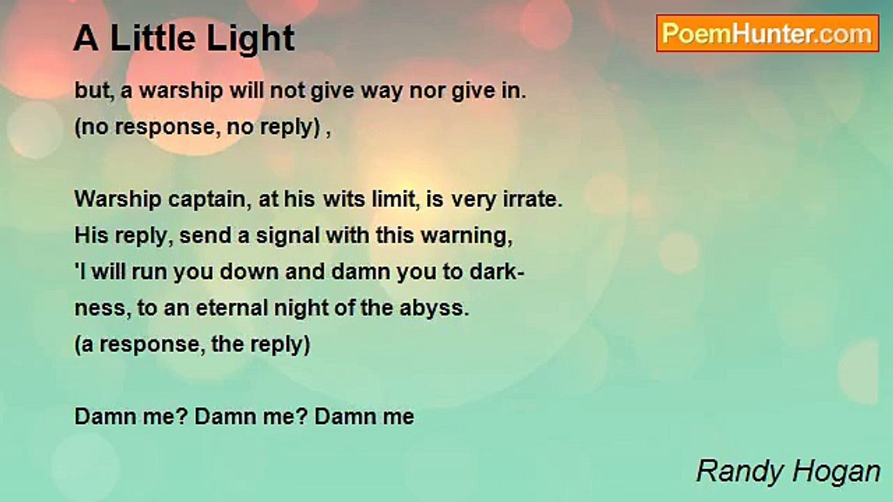 Randy Hogan - A Little Light
