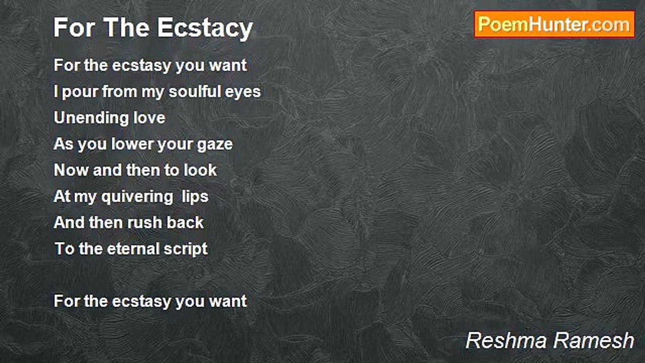 Reshma Ramesh - For The Ecstacy