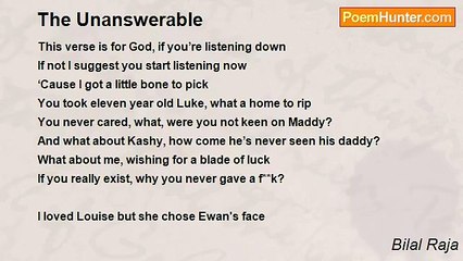Bilal Raja - The Unanswerable