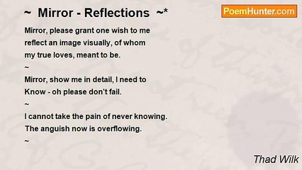 Thad Wilk - ~  Mirror - Reflections  ~*