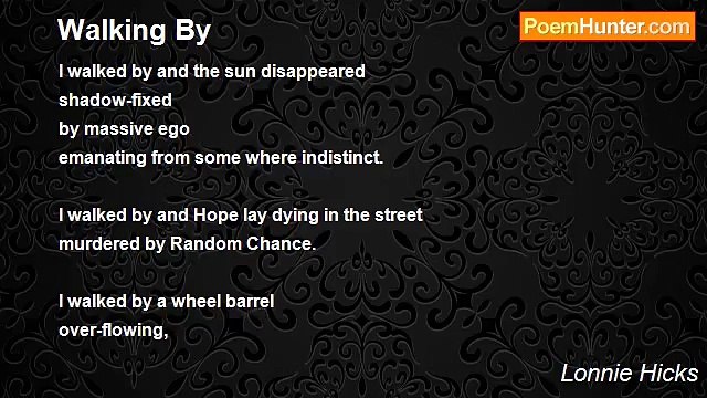 Lonnie Hicks - Walking By