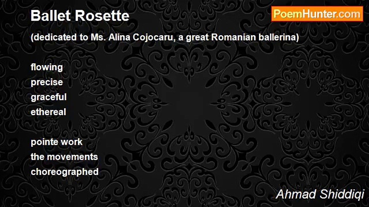 Ahmad Shiddiqi - Ballet Rosette