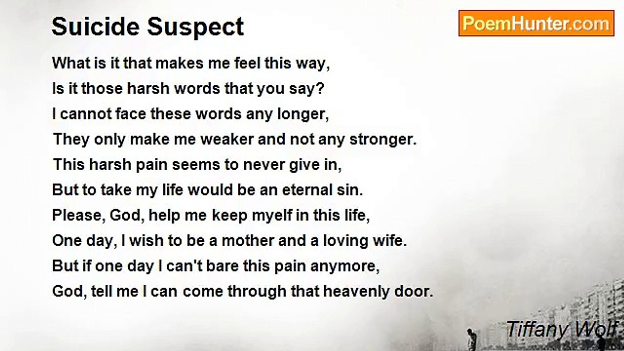 Tiffany Wolf - Suicide Suspect