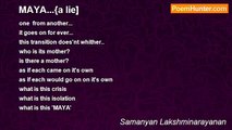 Samanyan Lakshminarayanan - MAYA...{a lie]