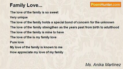 Ms. Anika Martinez - Family Love...