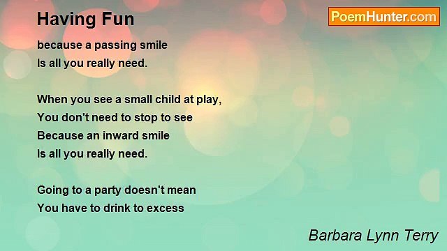 Barbara Lynn Terry - Having Fun