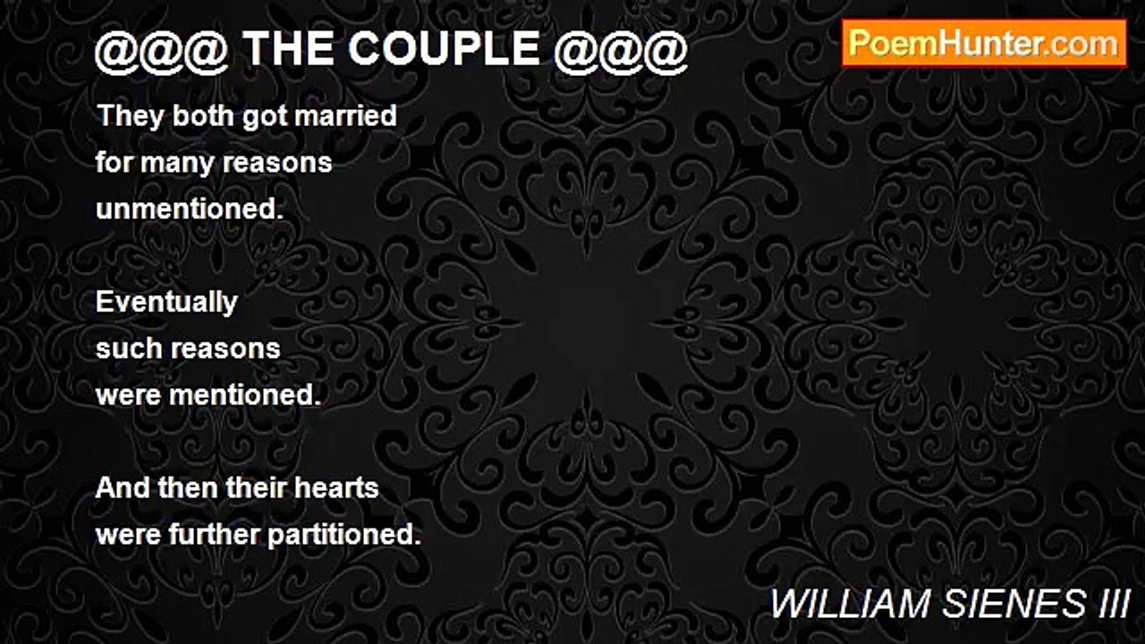 WILLIAM SIENES III - @@@ THE COUPLE @@@