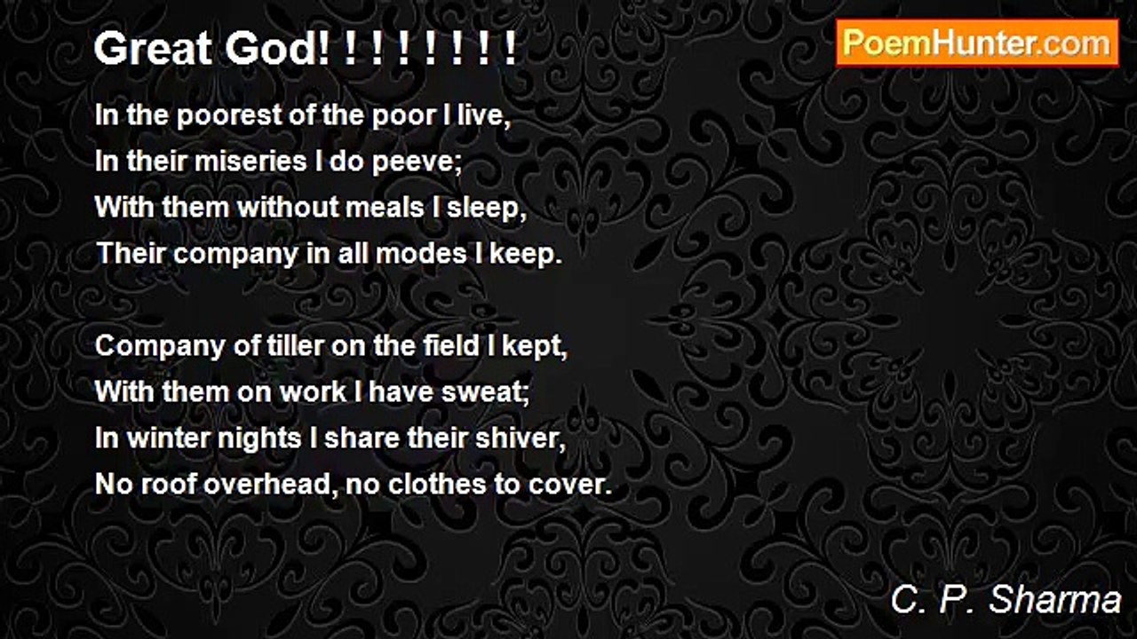 C. P. Sharma - Great God! ! ! ! ! ! ! !