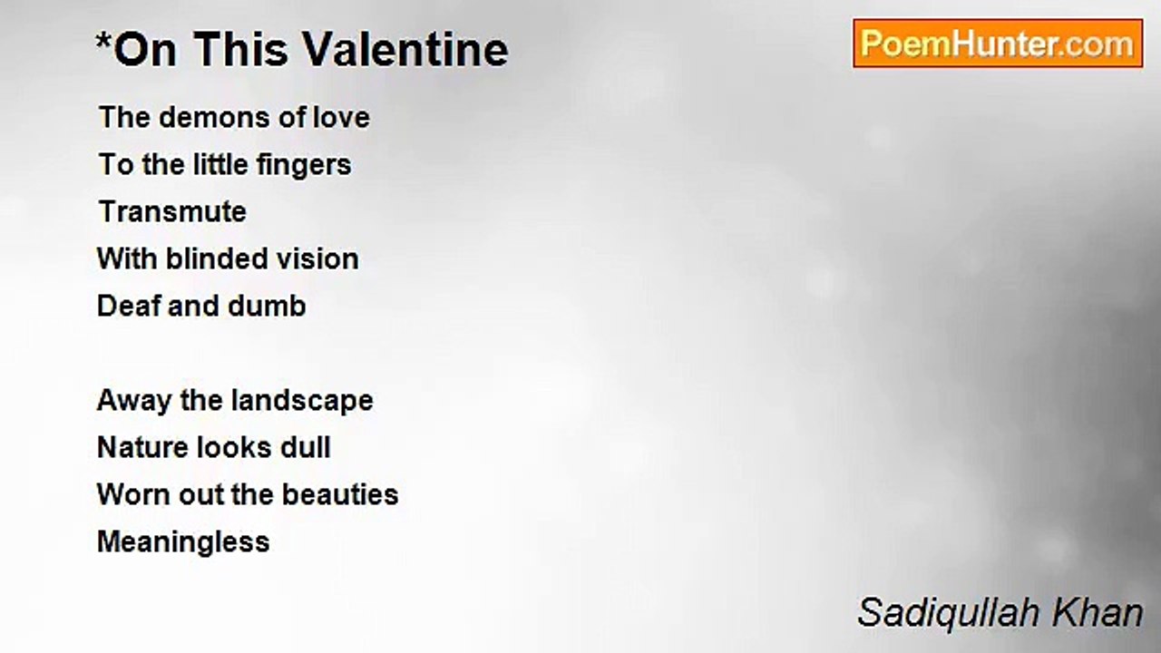 Sadiqullah Khan - *On This Valentine