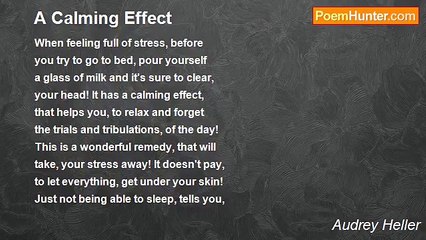 Audrey Heller - A Calming Effect