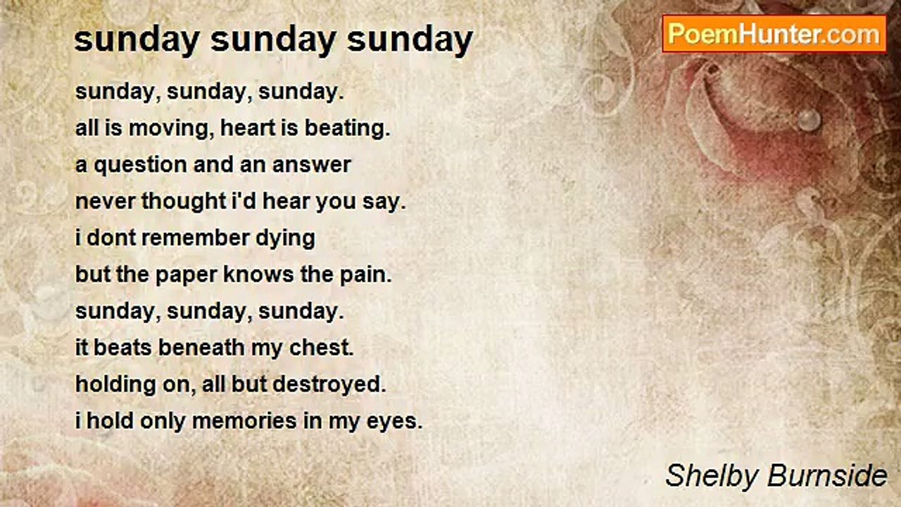 Shelby Burnside - sunday sunday sunday