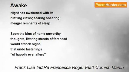 Frank Lisa IndiRa Francesca Roger Platt Cornish Martin - Awake