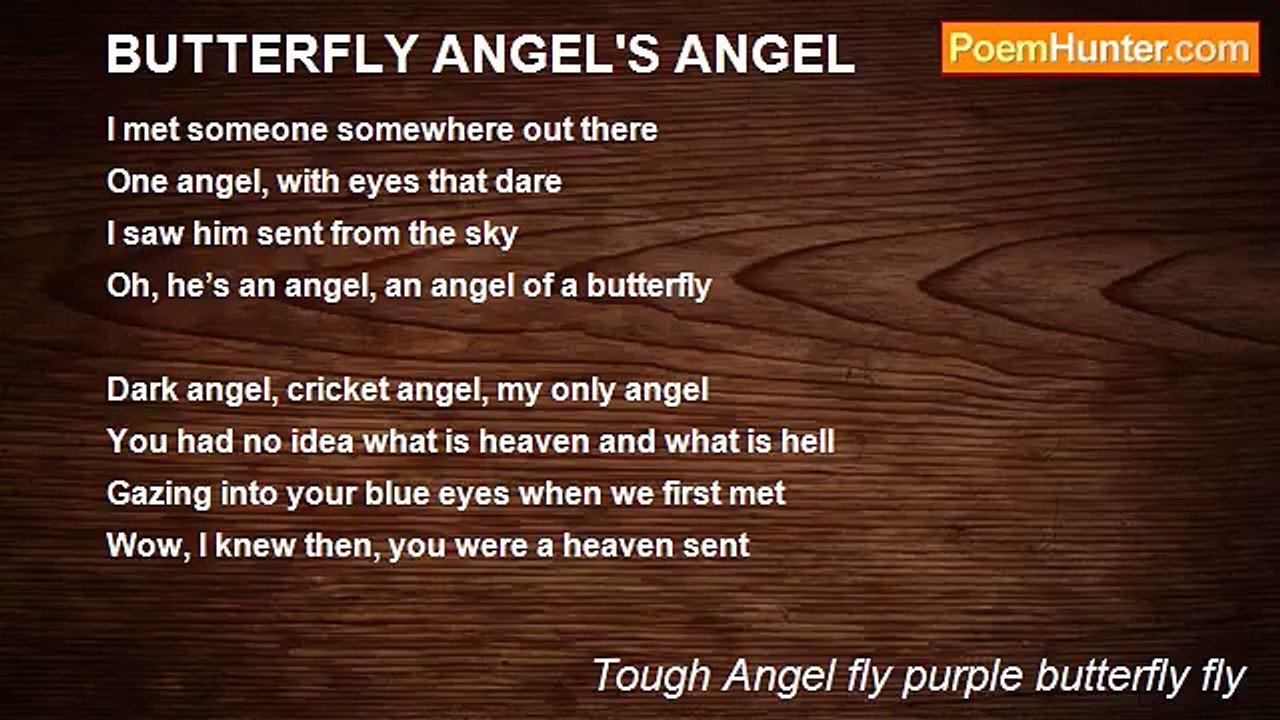 Tough Angel fly purple butterfly fly - BUTTERFLY ANGEL'S ANGEL