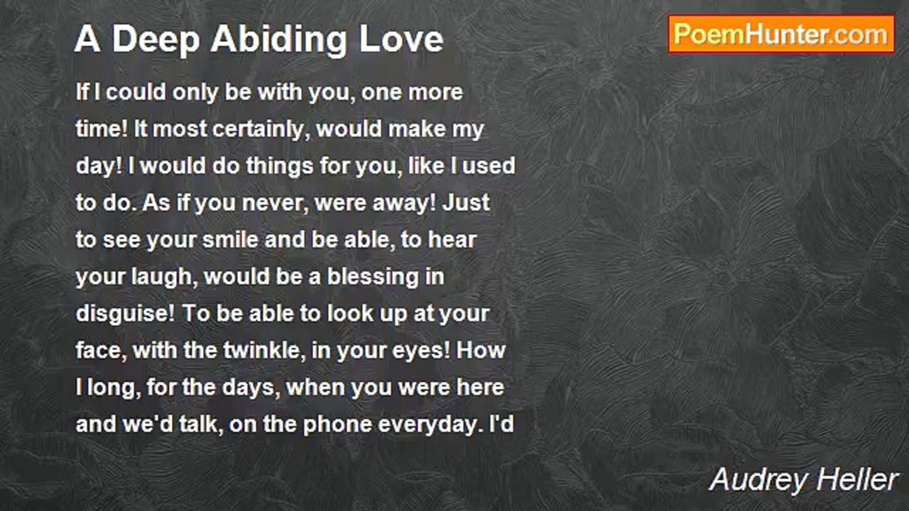 Audrey Heller - A Deep Abiding Love