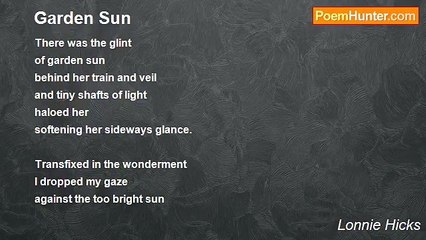 Lonnie Hicks - Garden Sun