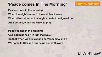 Linda Winchell - 'Peace comes In The Morning'