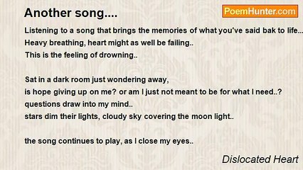 Dislocated Heart - Another song....