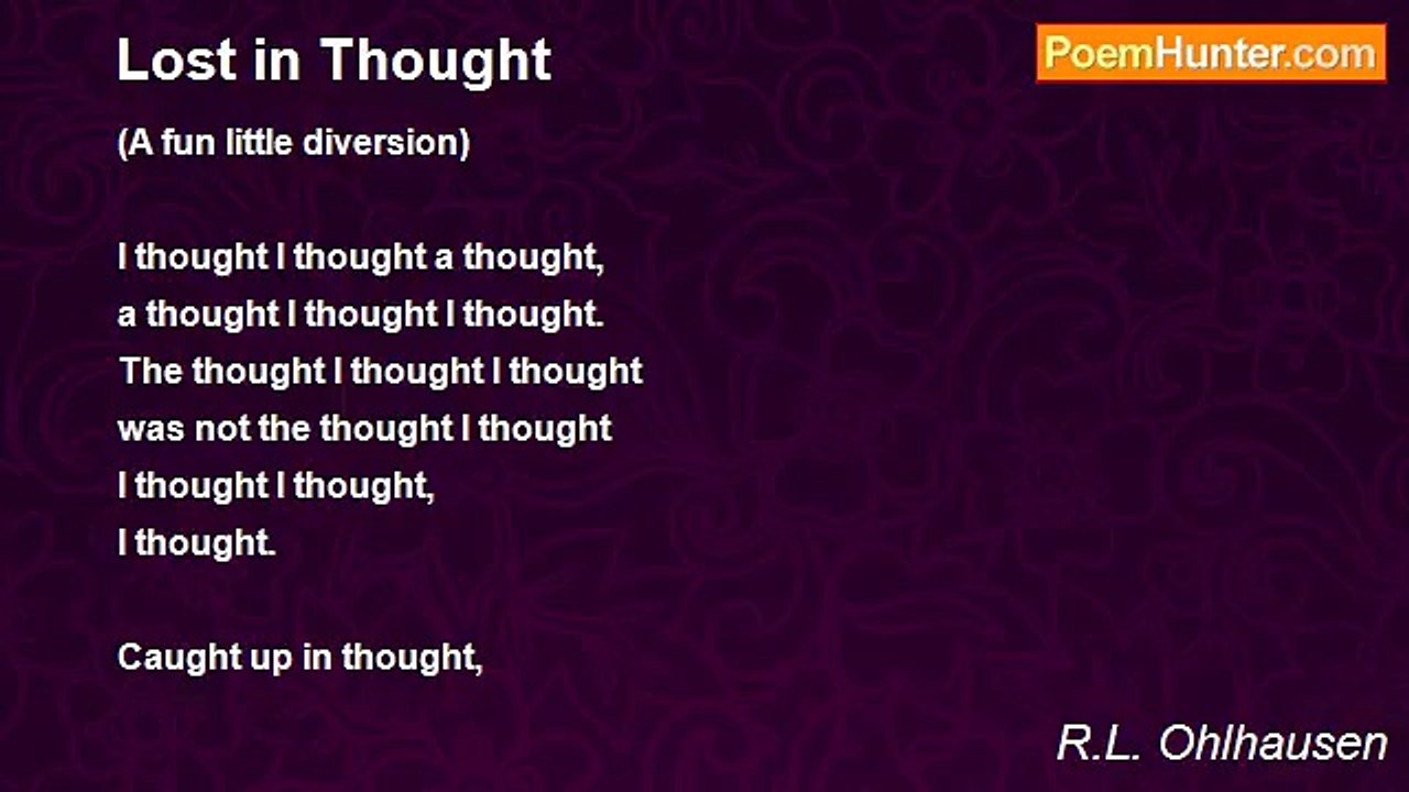 R.L. Ohlhausen - Lost in Thought