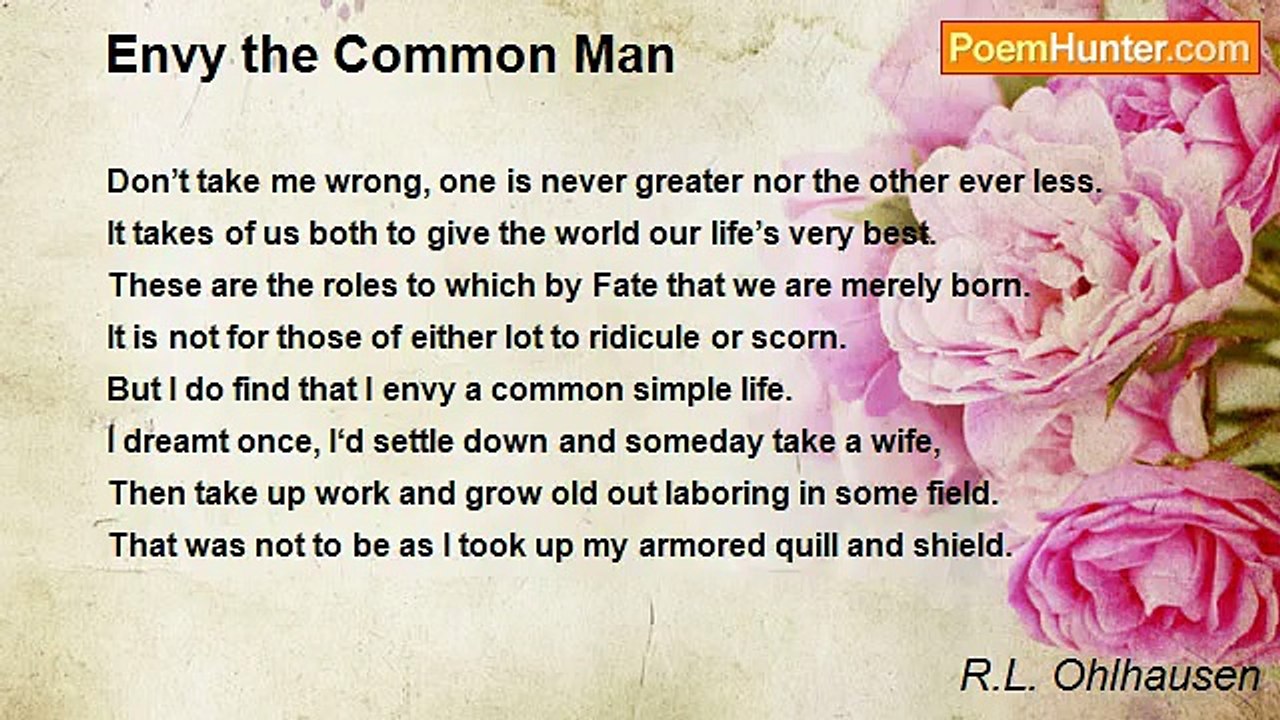 R.L. Ohlhausen - Envy the Common Man