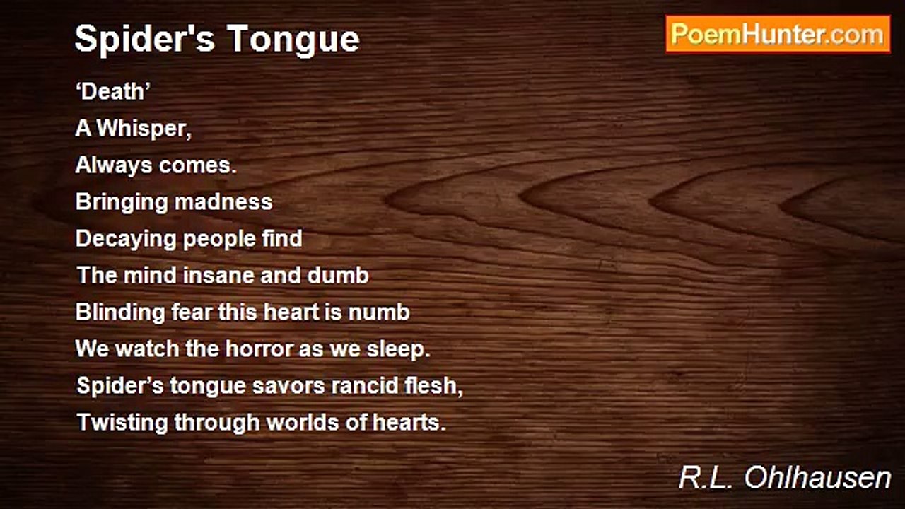 R.L. Ohlhausen - Spider's Tongue