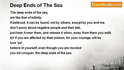 Savio Vogt - Deep Ends of The Sea