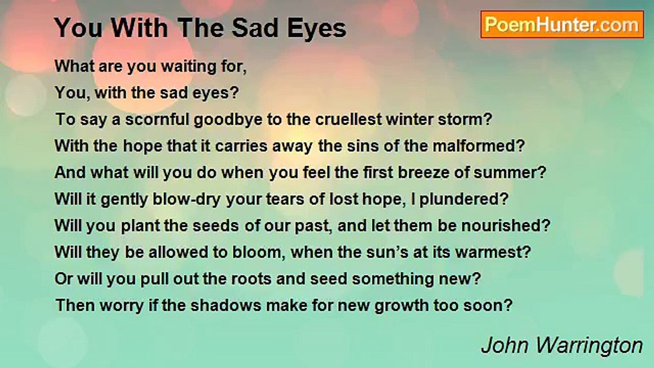 John Warrington - You With The Sad Eyes