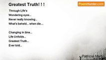 Patricia Martin - Greatest Truth! ! !