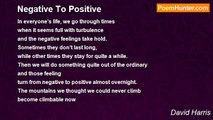 David Harris - Negative To Positive