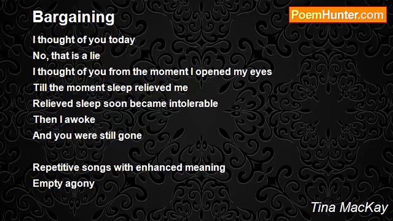 Tina MacKay - Bargaining