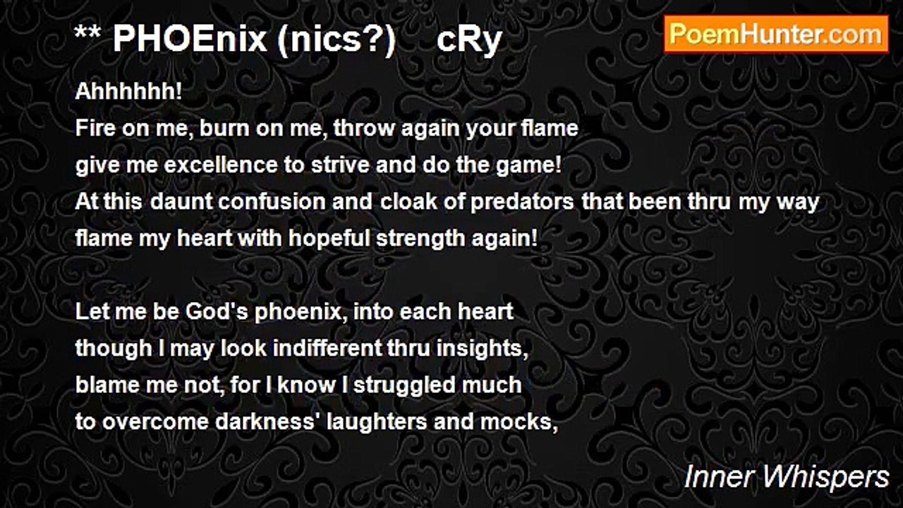Inner Whispers - ** PHOEnix (nics?)    cRy