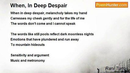 Rani Turton - When, In Deep Despair
