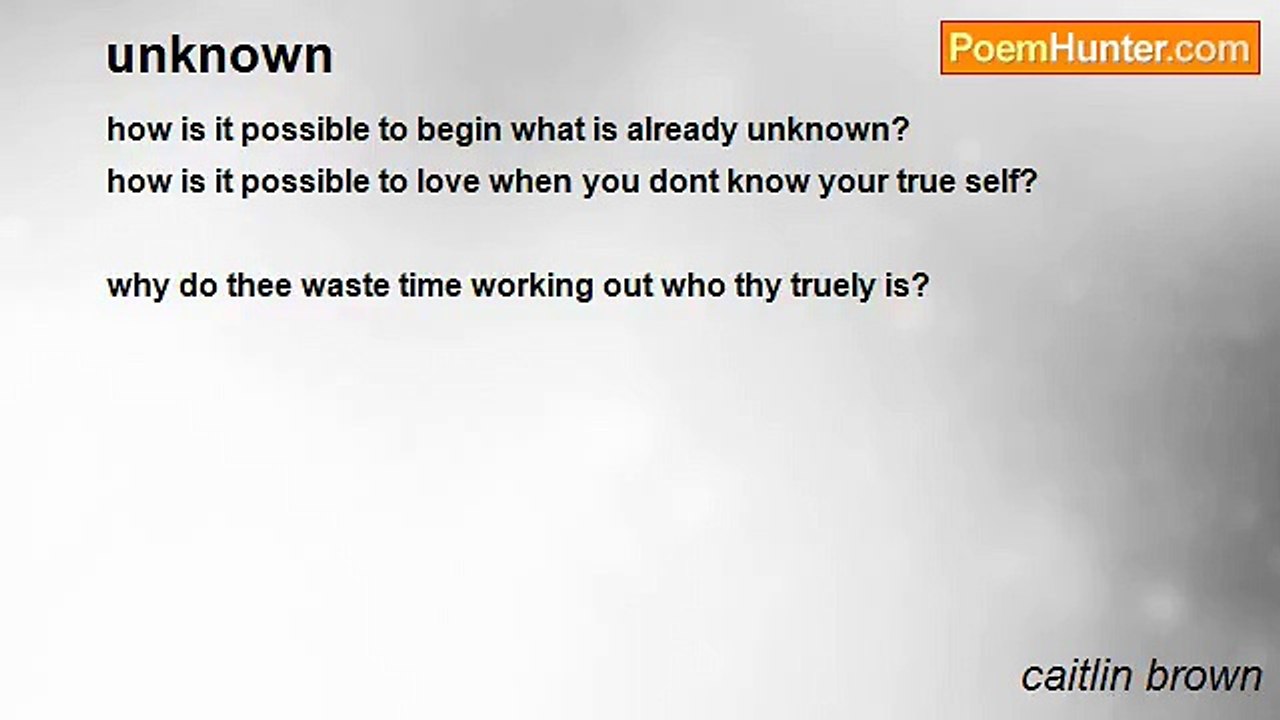 caitlin brown - unknown