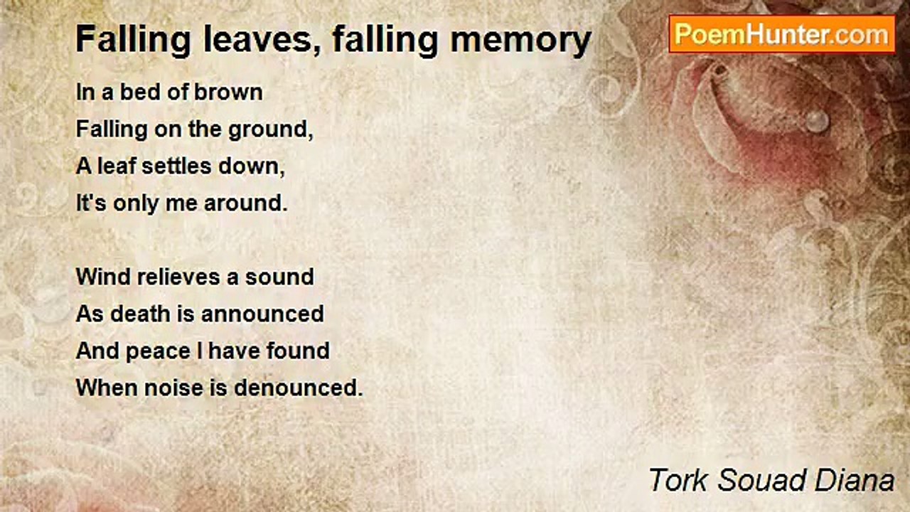 Tork Souad Diana - Falling leaves, falling memory