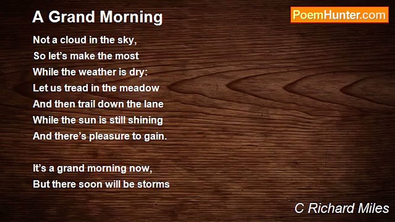 C Richard Miles - A Grand Morning