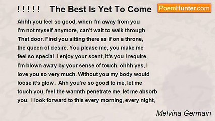 Melvina Germain - ! ! ! ! !    The Best Is Yet To Come