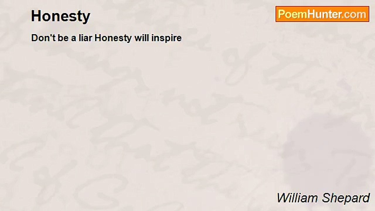 William Shepard - Honesty