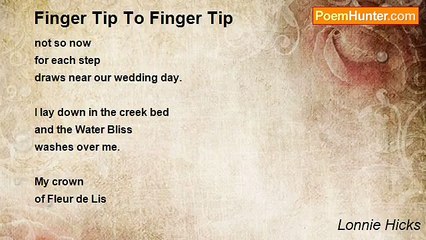 Lonnie Hicks - Finger Tip To Finger Tip