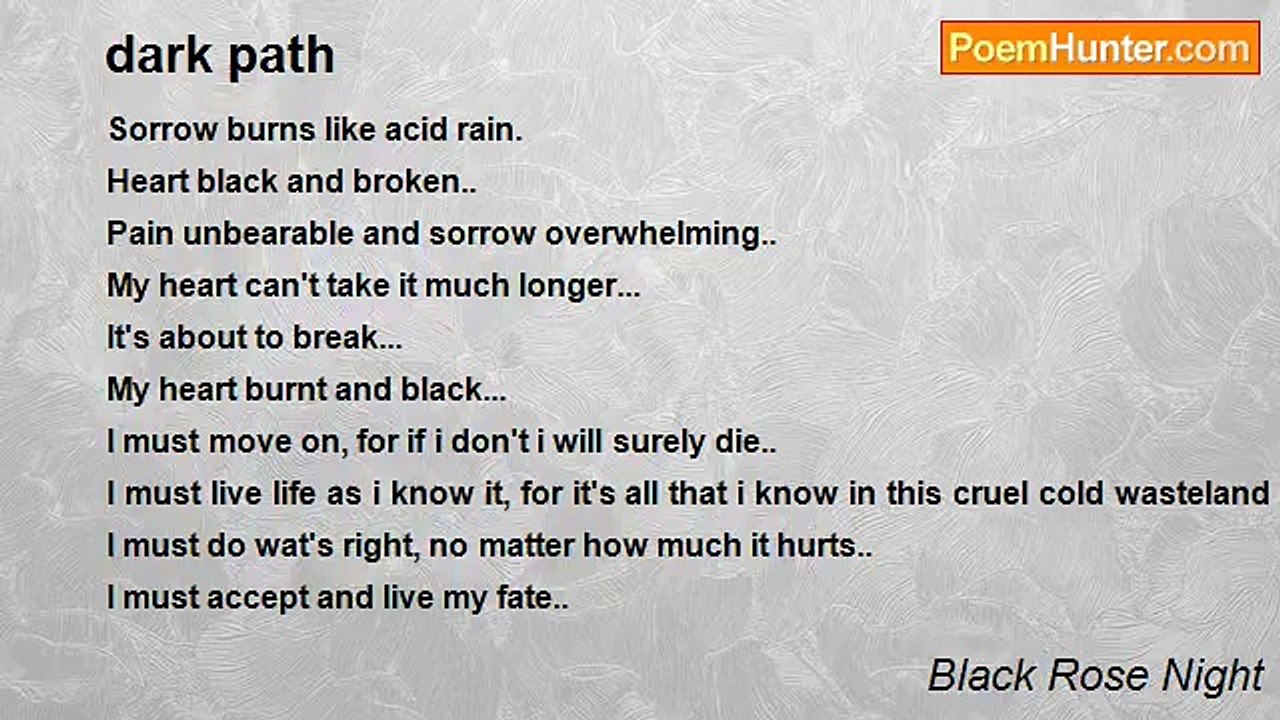 Black Rose Night - dark path