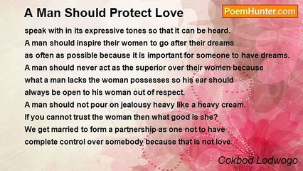 Theorem The Truth Serum - A Man Should Protect Love