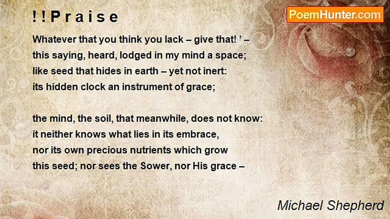 Michael Shepherd - ! ! P r a i s e
