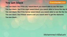 Mohammed AlBalushi - Yes iam black