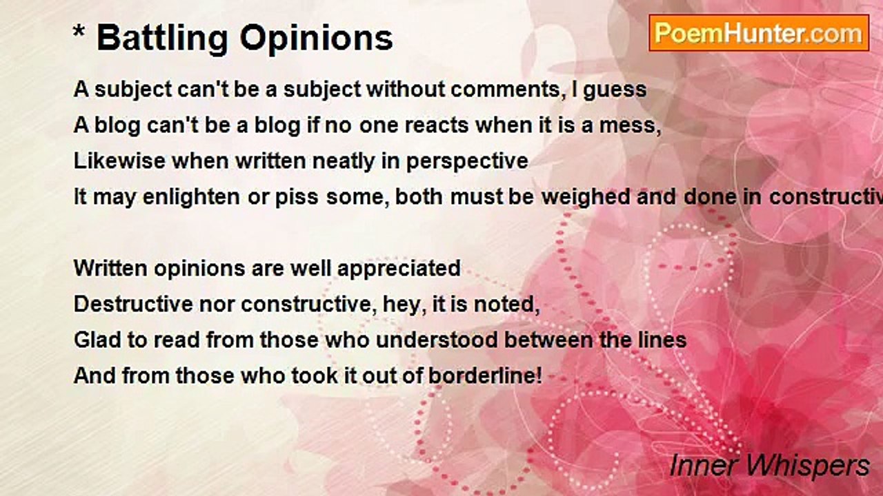 Inner Whispers - * Battling Opinions